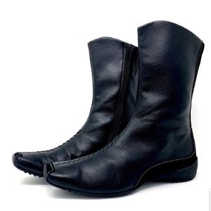 Paul Green Black Leather Boots